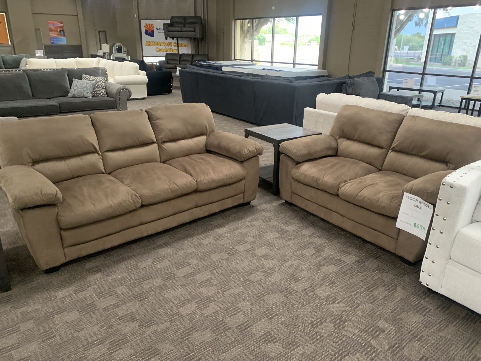 Taupe Brown Sofa Set * Free Delivery*