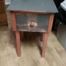 Wooden Side Lamp Table