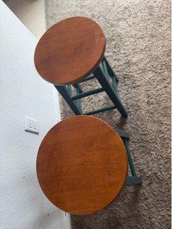 Vintage wooden bar stools