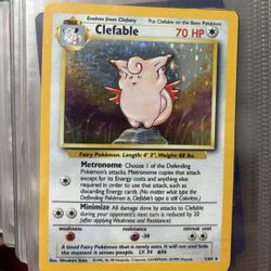 Clefable Pokémon Card 90s