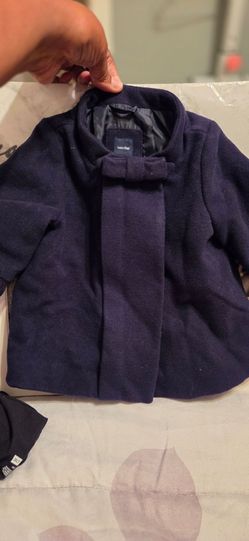 babyGap Navy Blue Wool Blend Toddler Coat