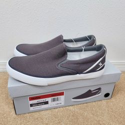 Hurley Arlo Slip On Shoes Men's 8.5 NWT Gray White