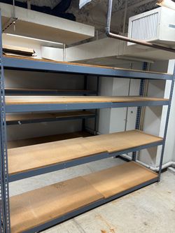 Metal shelving