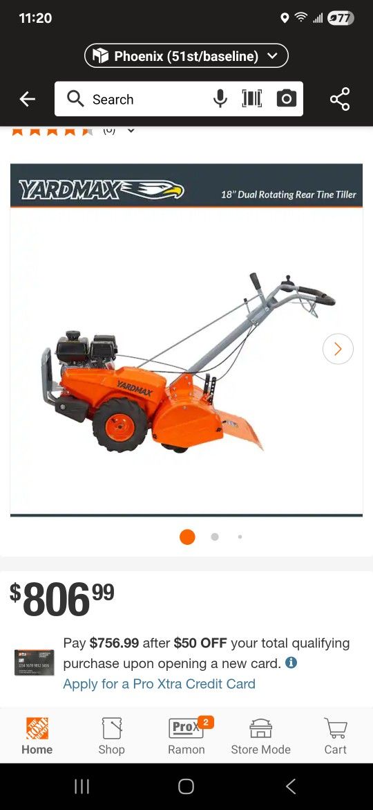Yard MAX TILLER  $350 