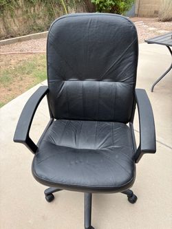 Desk chair on wheels - $20