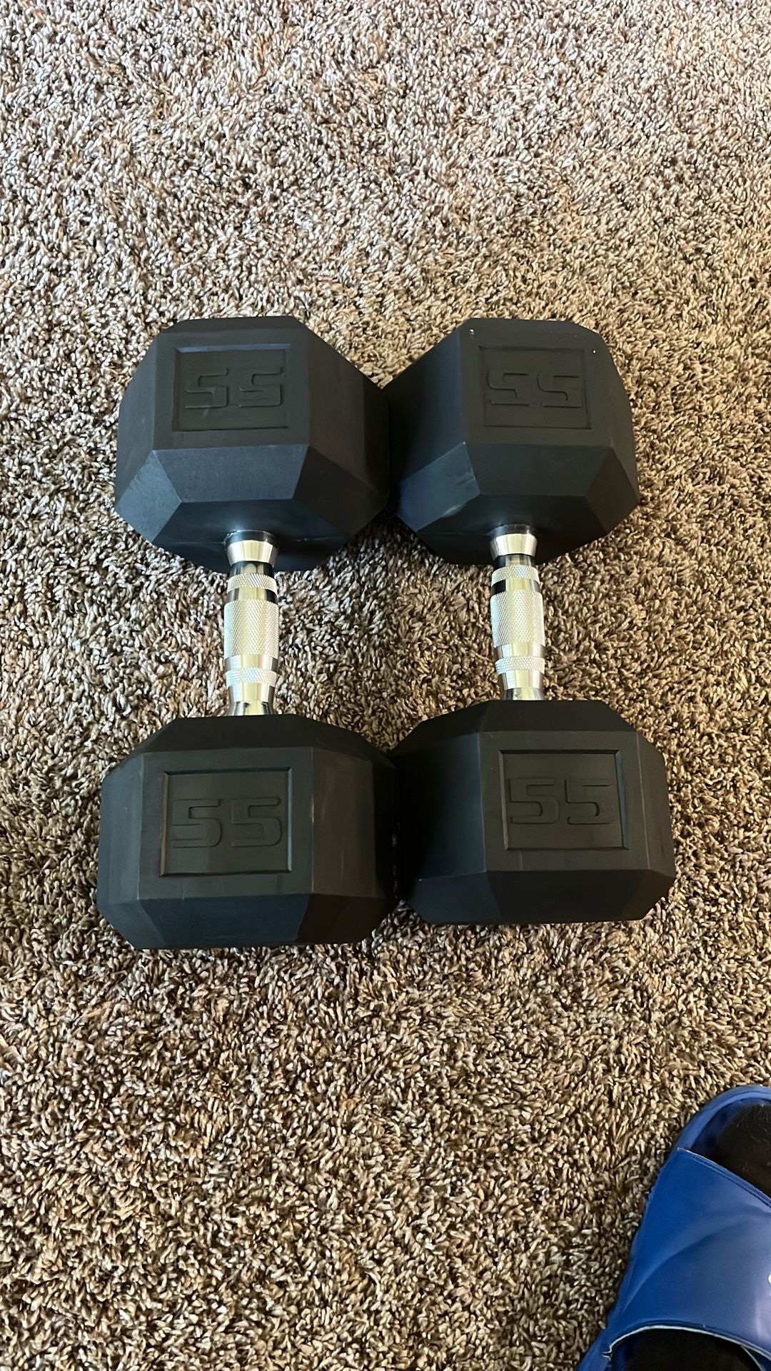 55 Lb Dumbbell Pair