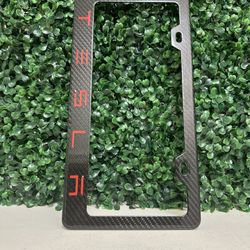 Tesla Carbon Fiber License Plate Cover