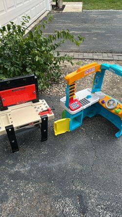 Work bench and food truck kids toys