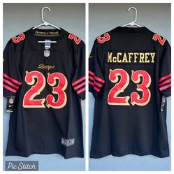 San Francisco 49ers McCaffrey Jersey Size S M L XL 