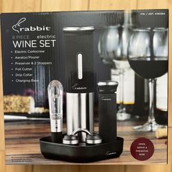 Rabbit 8-Piece Electric Wine Set