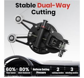 Auto Windshield Removal Tool Kit with Dual Cutting Locking Function, High-efficiency Auto Glass Removal Tools Include Cutting Wire, Glass Cutter, & T-