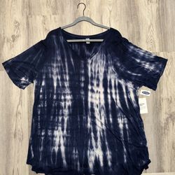 Old Navy Tye-Dye Tunic, Women’s 3x, NWT