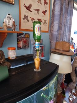 Saint Polly Girl Ypside Down Beer Glass