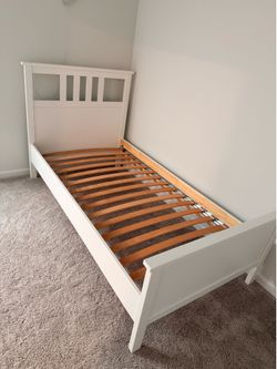 IKEA HEMNES Twin Bed Frame - White - Open Box / Like New