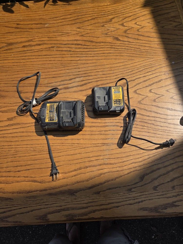 2 Dewalt Chargers