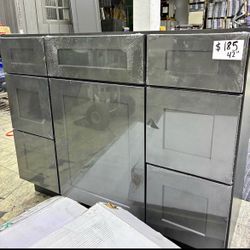 Bathroom charcoal shaker style Base cabinets/ vanity