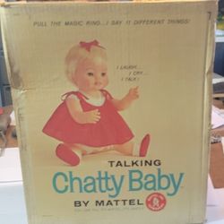 Vintage 1960's Mattel Chatty Baby 