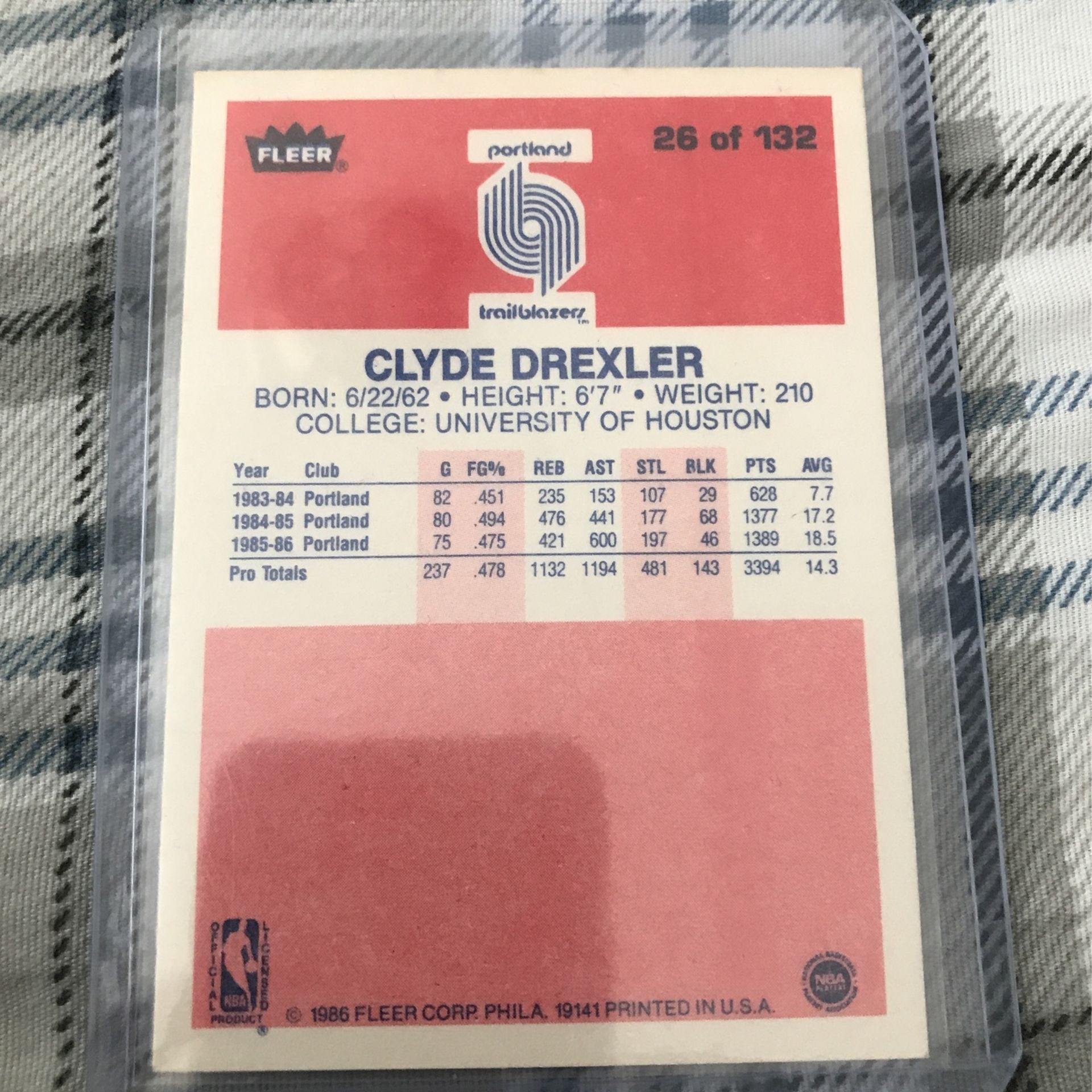 Clyde Drexler Rookie Card
