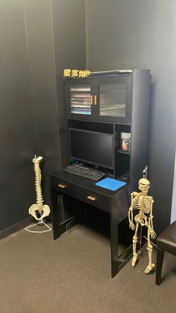 Black desk