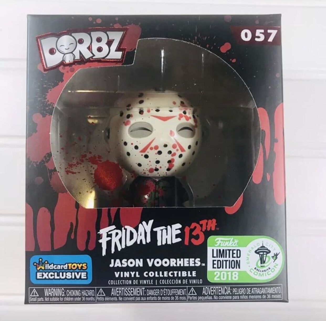 Wildcard Toys & Emerald City Comic Con exclusive of Bloody Jason Voorhees Dorbz Friday the 13th