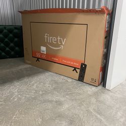 Brand New Amazon Fire TV 55" 4-smart TV And TV Stand 
