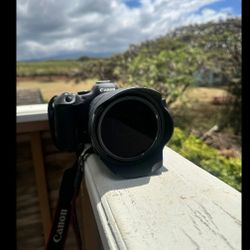 Canon EOS R6 Mark II with lense
