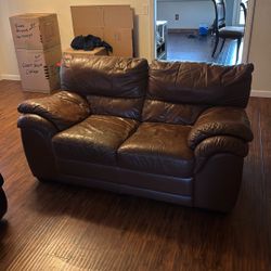 Free Faux Leather Couch