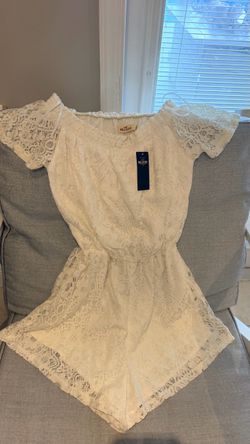 Hollister White Lace Romper
