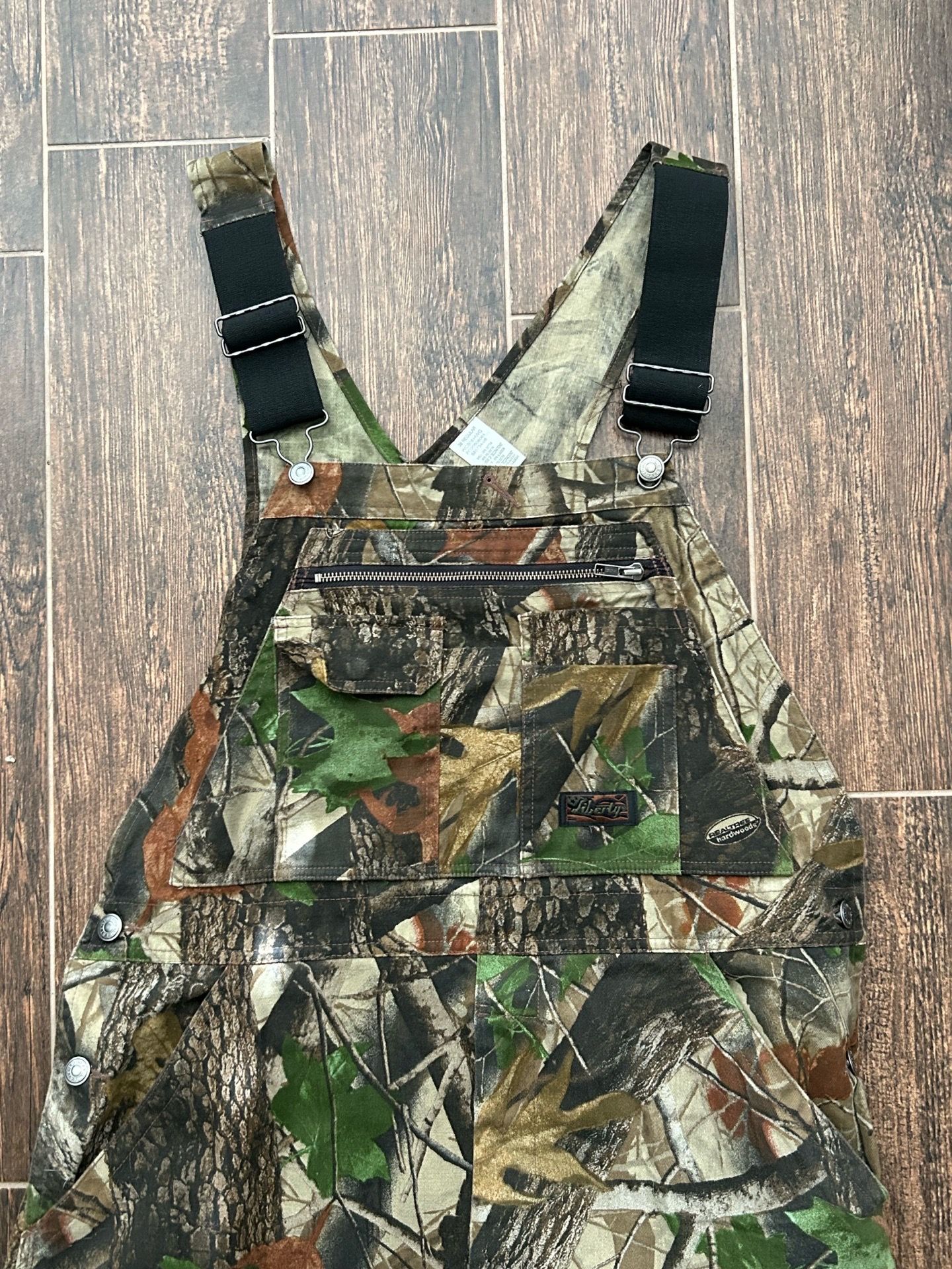 Y2K Liberty Rugged Outdoor Gear Camo Overalls Mens 38 Regular Realtree Hunting Bibs Vintage