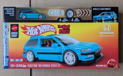 Mattel Brick Shop Hot Wheels Hot Ones Custom '90 Honda Civic Ef