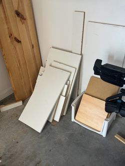 Various size boards lumber