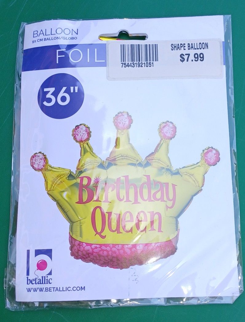 New Birthday Queen Balloon