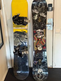 Snowboard Bundle: Rare Forum Destroyer 159 + 5150 Board w/ Bindings Price: 600 or best offer