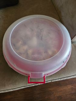 Plastic holiday wreath storage container,