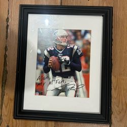 Signed Tom Brady Picture 