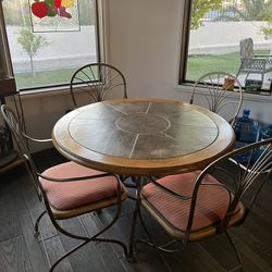 Vintage Drexel, Kitchen Table And Chairs