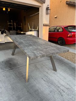 Modern dining table ( faux concrete)