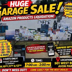 🚨 HUGE GARAGE SALE 🚨✨ AMAZON PRODUCT LIQUIDATION ✨  