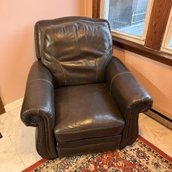 Brown Leather Recliner