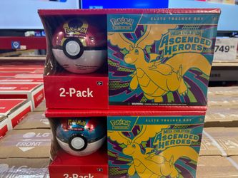 Pokémon TCG Mega Evolution Ascended Heroes Elite Trainer Box + Poké Ball Tin 2-Pack