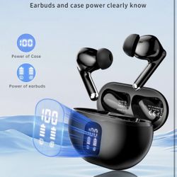 Wireless Earbuds, Bluetooth 5.4 Headphones with 50H Playback, Deep Bass Stereo Ear Buds Clear Calls with LED Power Display, IPX7 Waterproof, in-Ear Ea