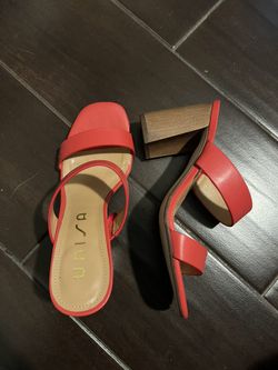 Red Orange Heels