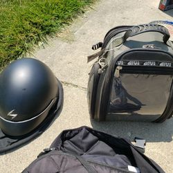 Motorcycle Helmet And Travel Bag