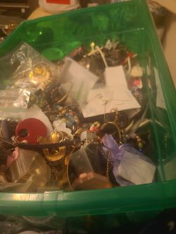 Box Of Constume Jewelry