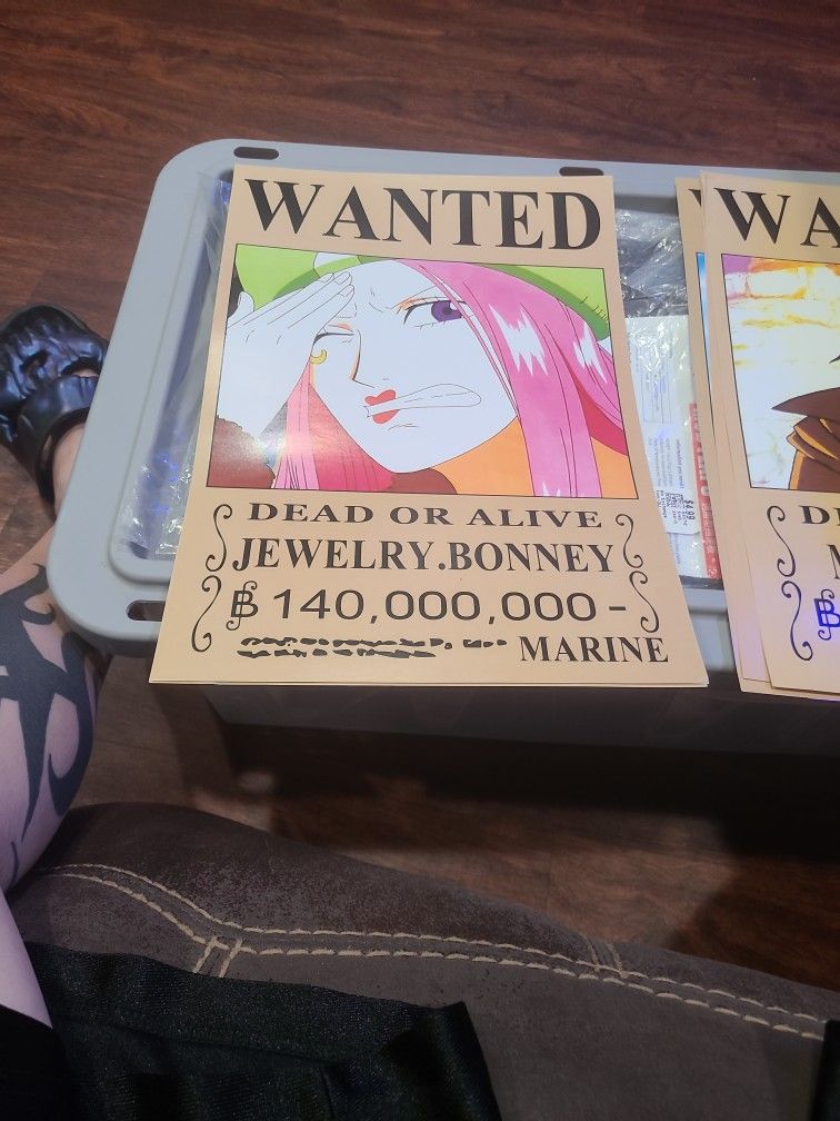 One Piece anime Wanted Poster – Jewelry Bonney Bounty official merch