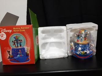Walt Disney 100th Musical Birthday Water Globe