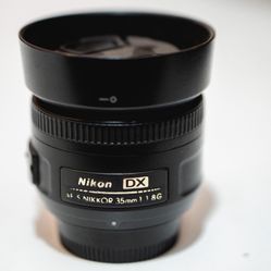 (Nikon Mount) Nikkor 35mm f/1.8G AF-S DX - $100