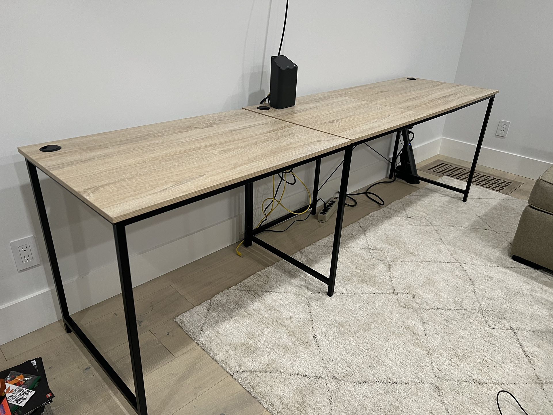 Modular Office Desk (with Outlet+dual USB Charger)