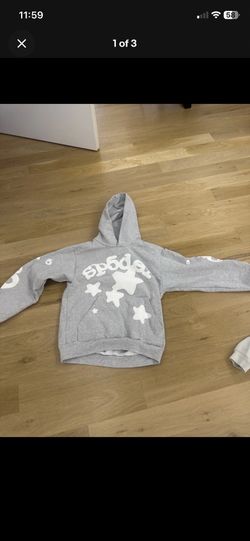 Grey Sp5der Hoodie size S