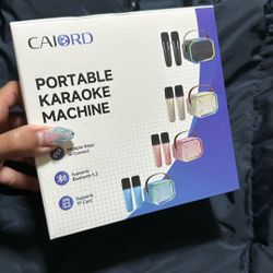 Portable Karaoke Machine Blue